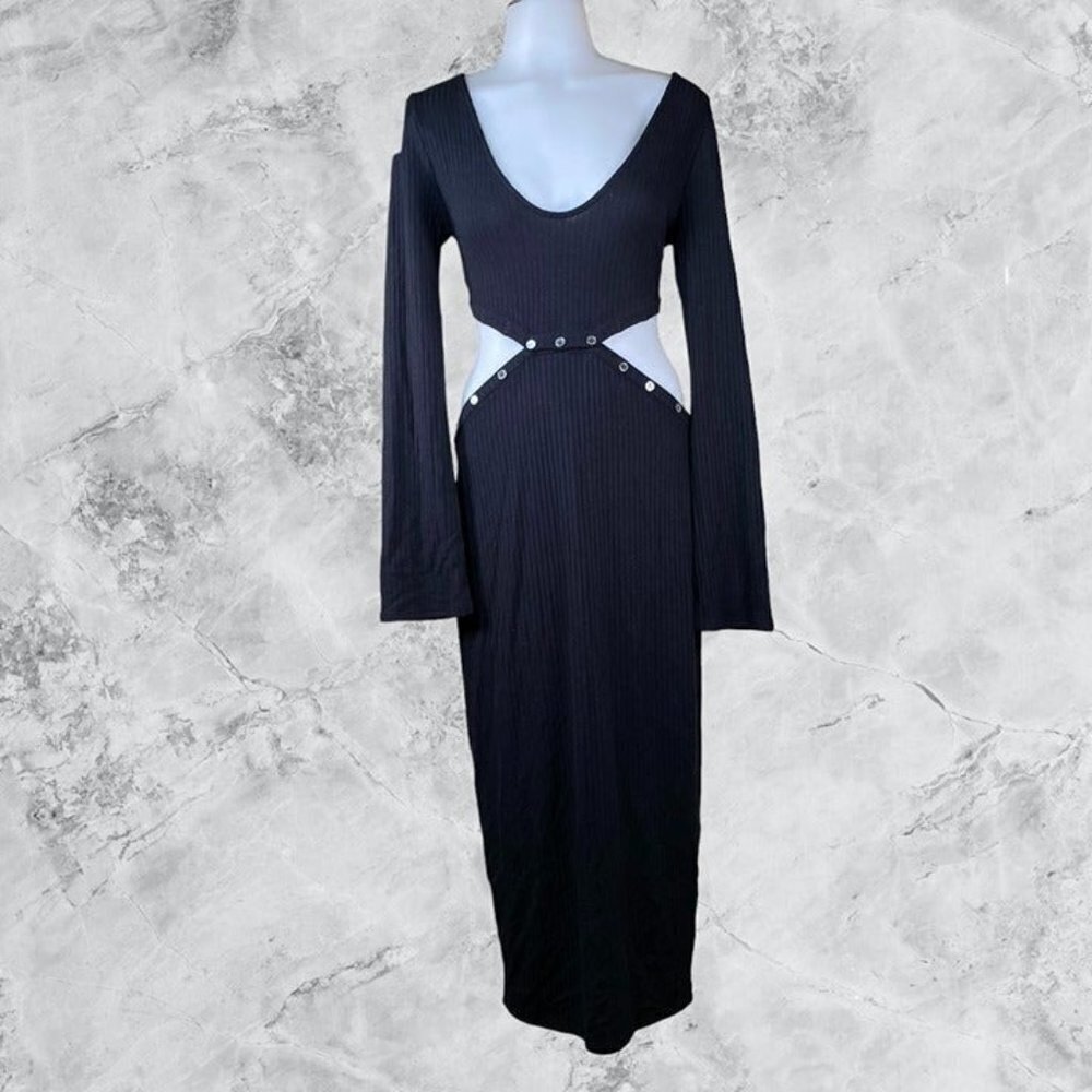 Lovers and Friends Jordy Knit Midi Dress - Black - Picture 5 of 10